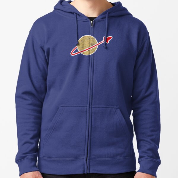 Retro Lego Space Logo Zipped Hoodie