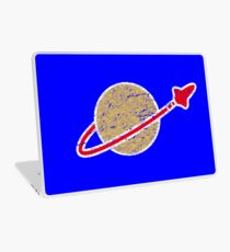 Retro Lego Weltraum Logo Laptop Skin