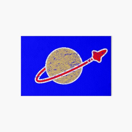 Retro Lego Space Logo Art Board Print