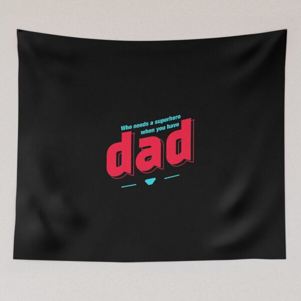 Item preview, Who Needs A Superhero When You Have Dad Sticker designed and sold by addeoovrteqt.