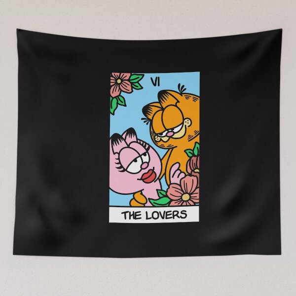 Item preview, the lovers tarot card but it's garfield and arlene  designed and sold by Bethiwn67.