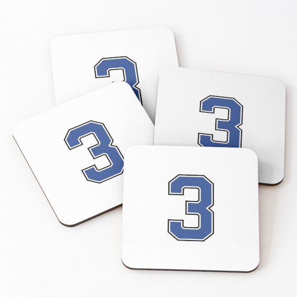 Item preview, Blue Number 3 lucky sports jersey three designed and sold by HeavyStyle.