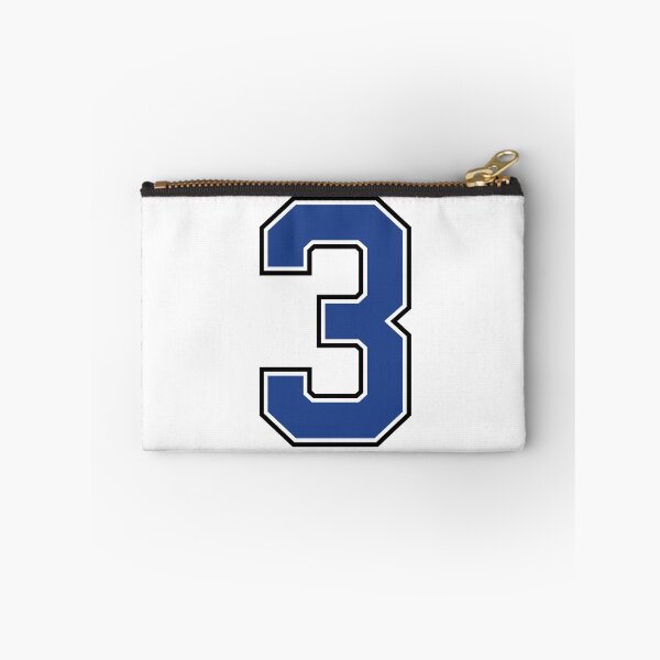 Item preview, Blue Number 3 lucky sports jersey three designed and sold by HeavyStyle.