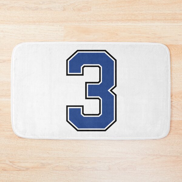 Item preview, Blue Number 3 lucky sports jersey three designed and sold by HeavyStyle.