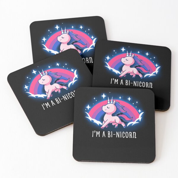 Item preview, I'm A Bi-nicorn Funny Bisexual Unicorn Pride Support LGBTQ designed and sold by ElizabethWyland.