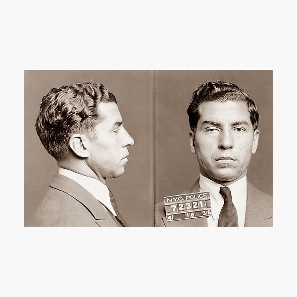 Lucky Luciano Mugshot Photographic Print