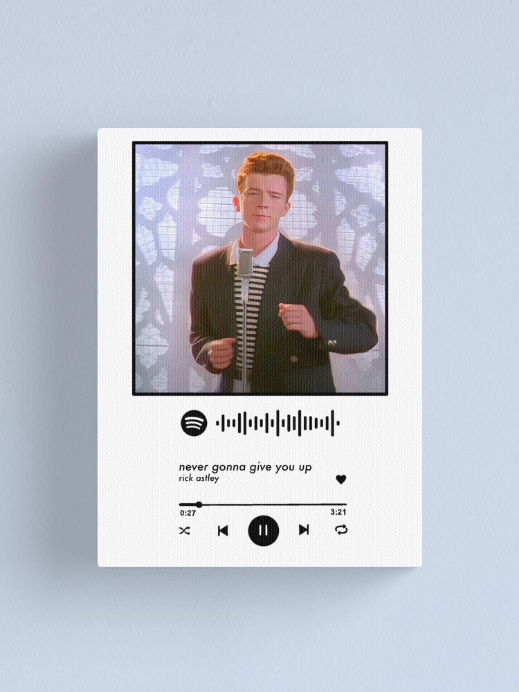 Rick Roll URL Canvas Print for Sale by cwarje