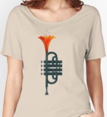 Trumpet Flower Women's Relaxed Fit T-Shirt