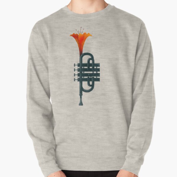 Trumpet Flower Pullover Sweatshirt