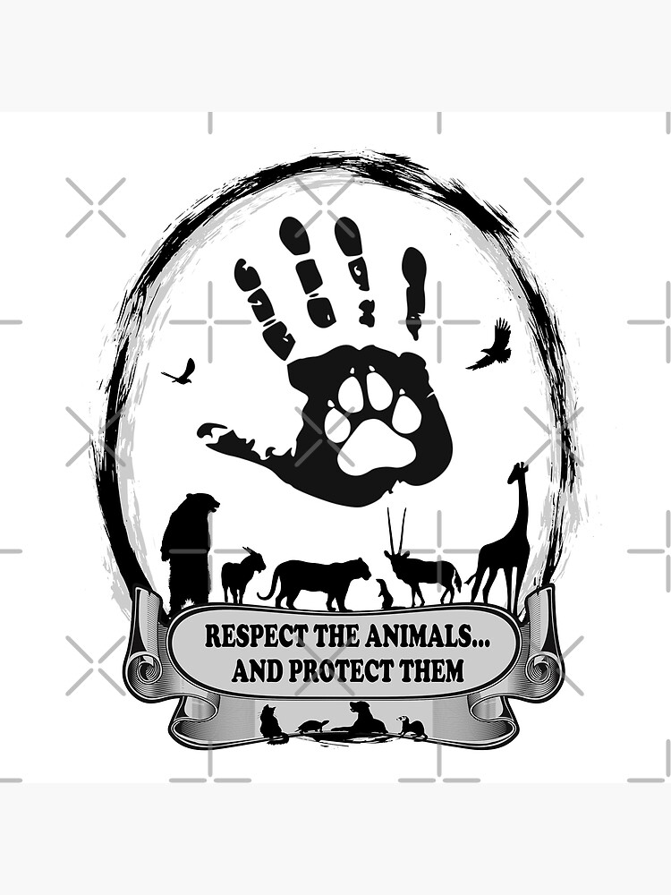 "Protect the animals - animal logo" Poster for Sale by Mdesign-Art