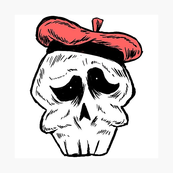 SKULL BARRETTE Photographic Print