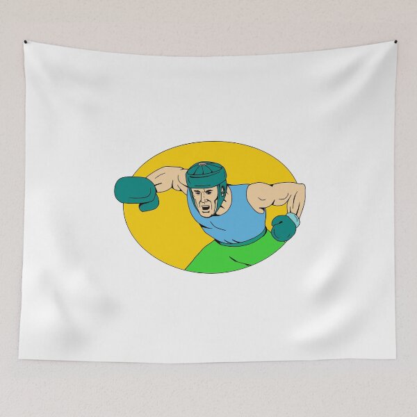 Item preview, Amateur Boxer Knockout Punch Drawing designed and sold by patrimonio.
