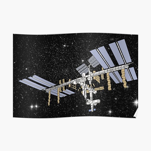 Wall Decal 43 wide x 20 tall The International Space Station 