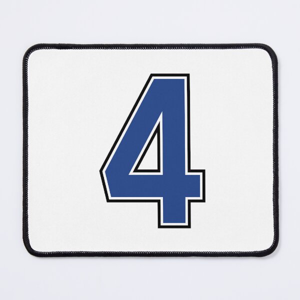 Item preview, Blue Number 4 lucky sports jersey four designed and sold by HeavyStyle.