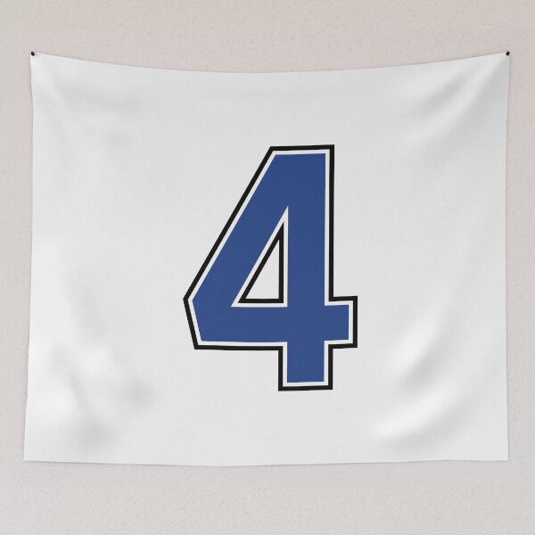 Item preview, Blue Number 4 lucky sports jersey four designed and sold by HeavyStyle.