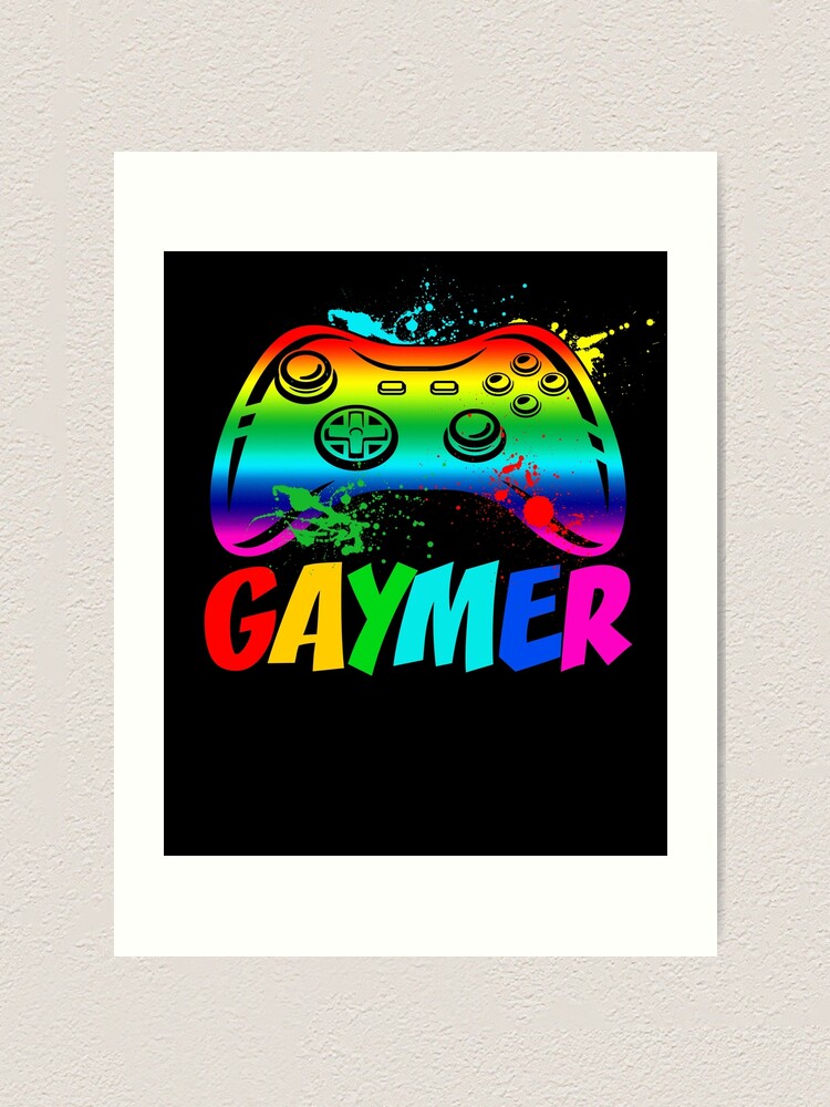 Gaymer Gay Pride Flag Lgbt Gamer Lgbtq Gaming Gamepad Art Print For Sale By Brian Tune Redbubble