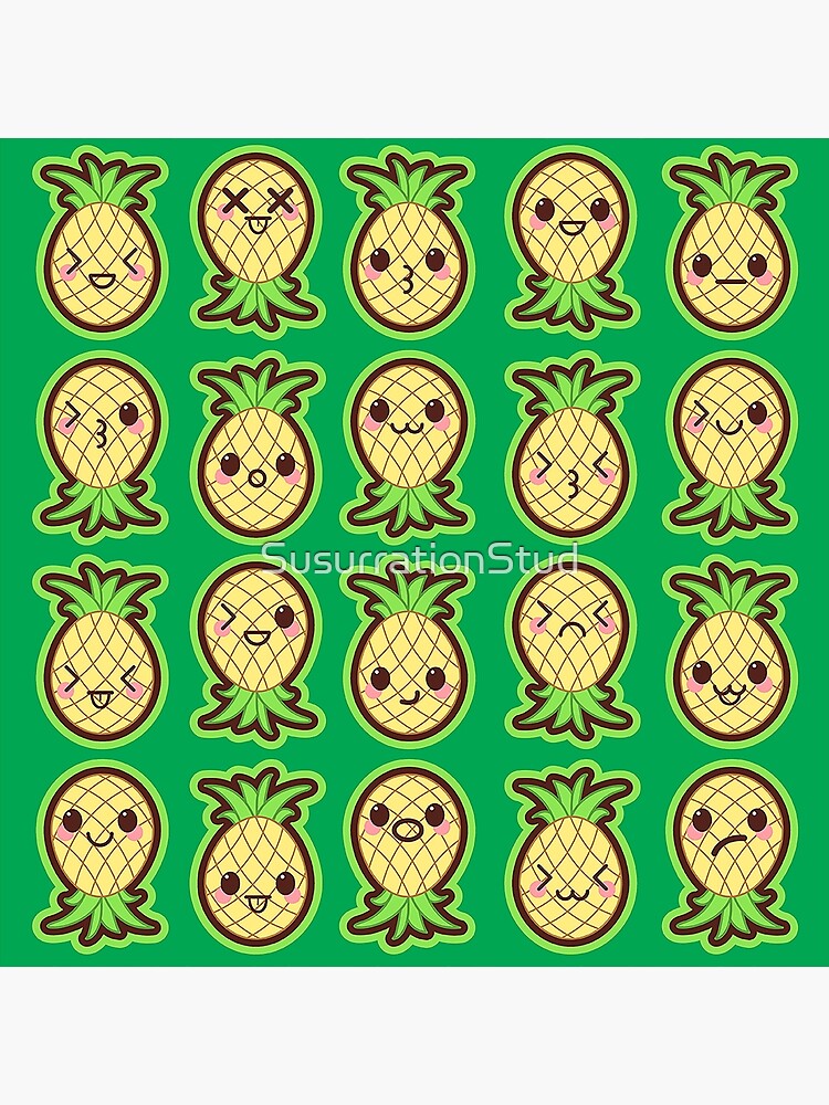 Kawaii Pineapples Cute Pattern Wallpaper Art Board Print By Susurrationstud Redbubble Kawaii Pineapples Cute Pattern Wallpaper Art Board Print By Susurrationstud Redbubble