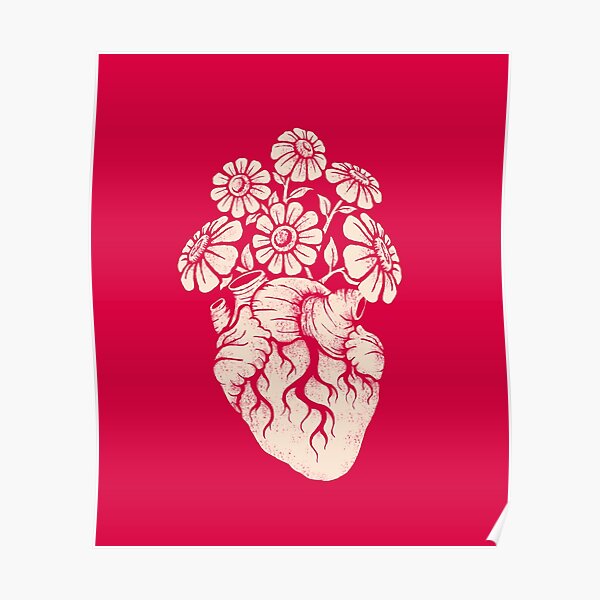 Blooming Heart Poster