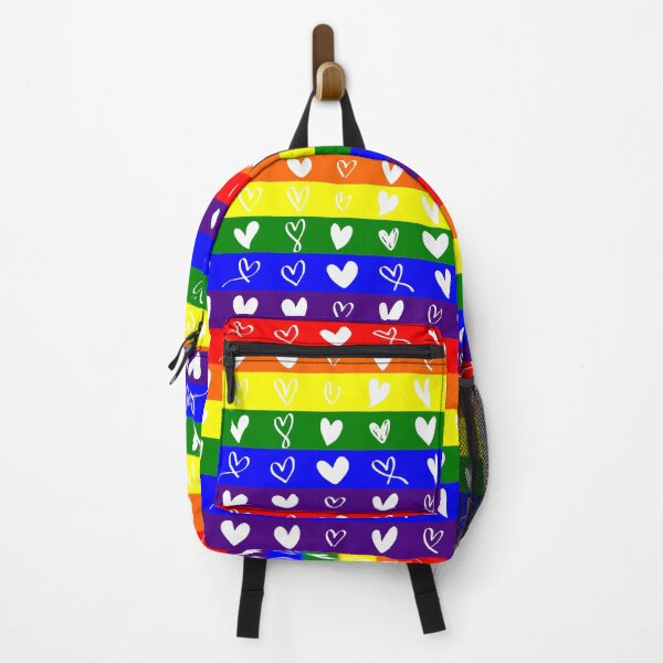 Item preview, LGBT white hearts designed and sold by Mello Official Store.