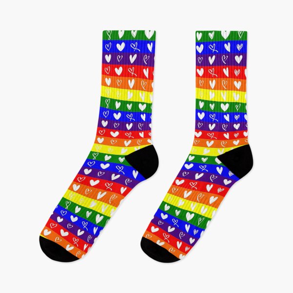Item preview, LGBT white hearts designed and sold by Mello Official Store.