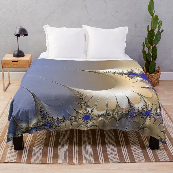 Item preview, Glowing Fractal | Elegant Blue and Gold | High Vibrational Design designed and sold by JillyJ05.