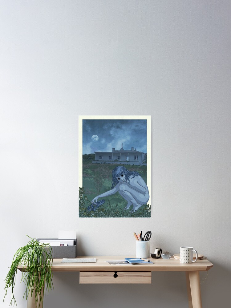 Thumbnail 2 of 3, Poster, Crow Girl by Moonlight designed and sold by silusUK.