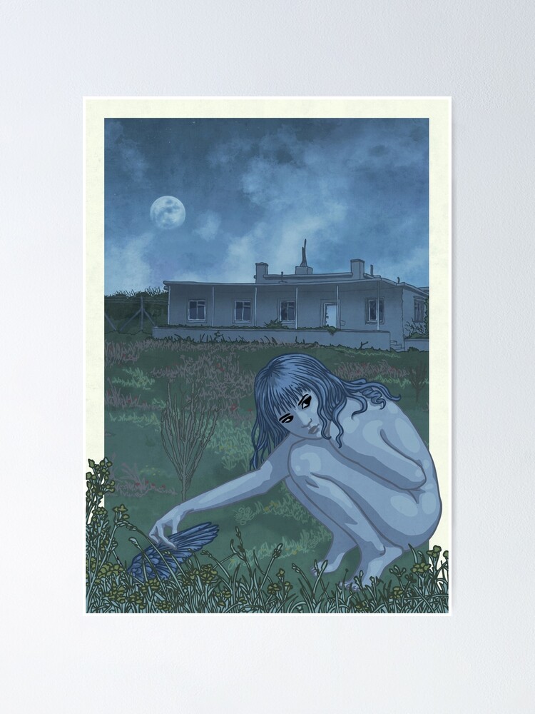 Thumbnail 1 of 3, Poster, Crow Girl by Moonlight designed and sold by silusUK.
