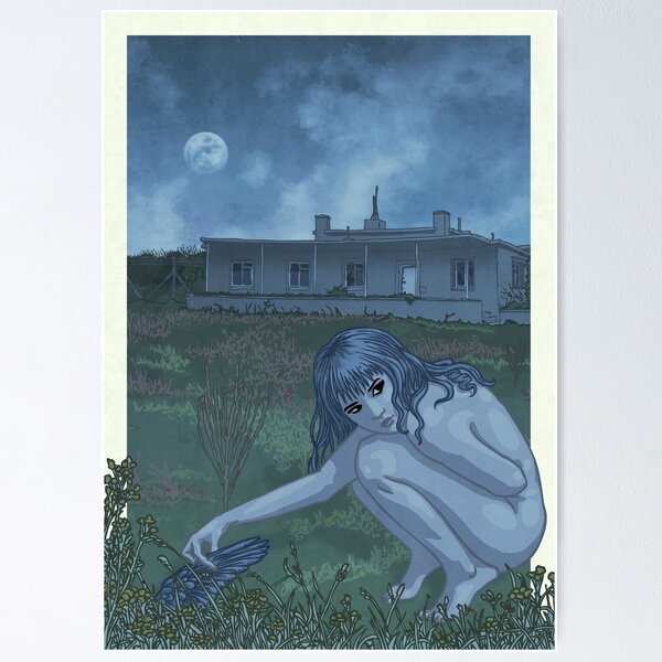 Crow Girl by Moonlight Poster