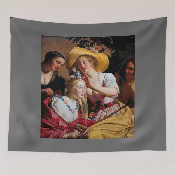 Item preview, A Shepherdess Adorned with Flowers - Gerard van Honthorst Classic designed and sold by TeaganOndricka.