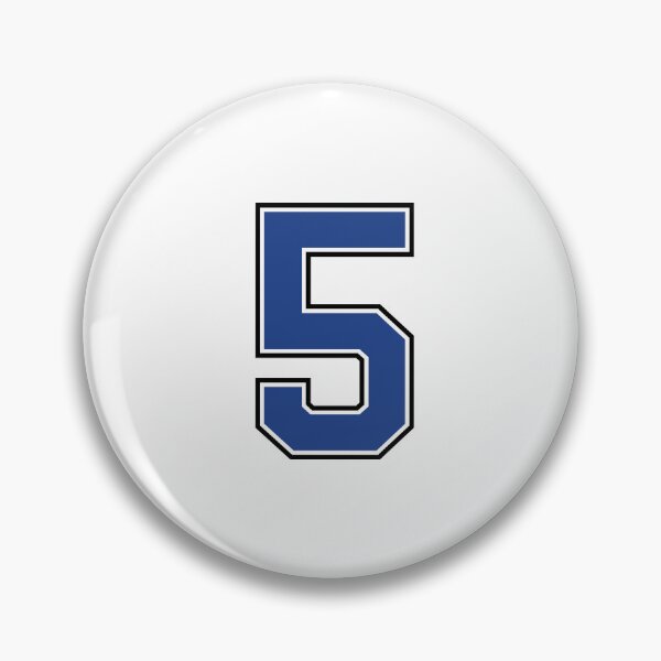 Item preview, Blue Number 5 lucky sports jersey five designed and sold by HeavyStyle.