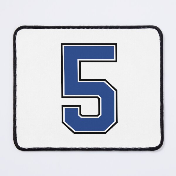 Item preview, Blue Number 5 lucky sports jersey five designed and sold by HeavyStyle.