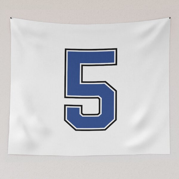 Item preview, Blue Number 5 lucky sports jersey five designed and sold by HeavyStyle.