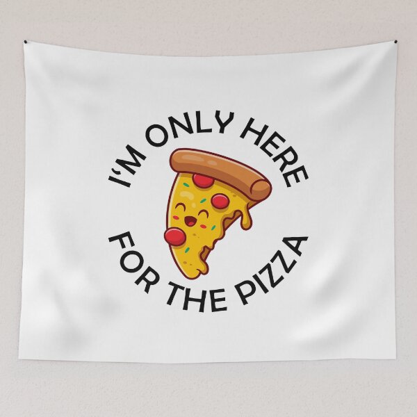 Item preview, I'm Only Here For The Pizza Funny Pizza Quote designed and sold by theshirtinator.