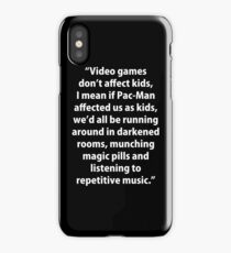 Video Games don't affect Kids iPhone Case