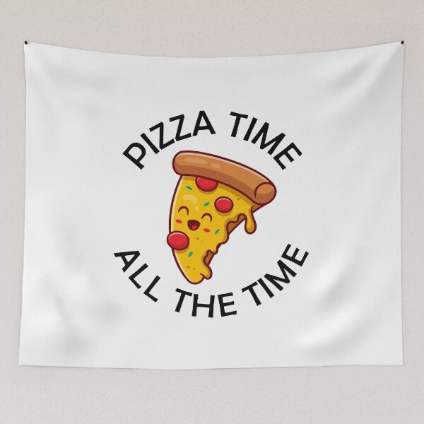 Item preview, Pizza Time All The Time Funny Pizza Quote designed and sold by theshirtinator.