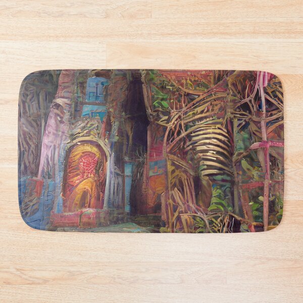 Item preview, Jungle Temple | Artificial Inteligence Generated Art designed and sold by AllAboutAI.