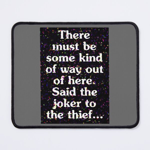 Item preview, All Along the Watchtower Lyric Art Premium designed and sold by RogerLehman.