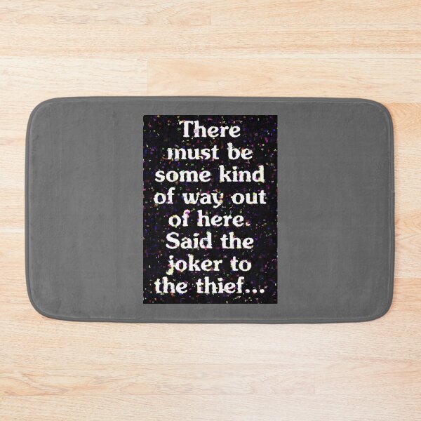 Item preview, All Along the Watchtower Lyric Art Premium designed and sold by RogerLehman.