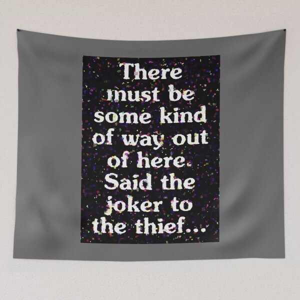 Item preview, All Along the Watchtower Lyric Art Premium designed and sold by RogerLehman.