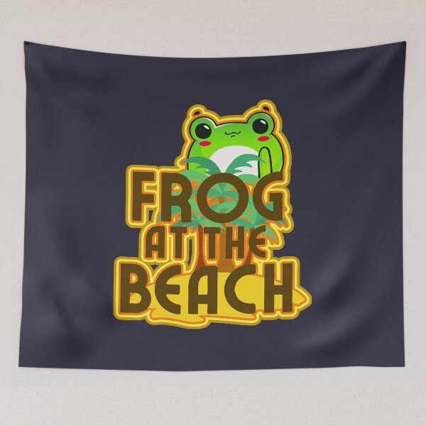 Item preview, Frog at the Beach designed and sold by SunfullyYours.