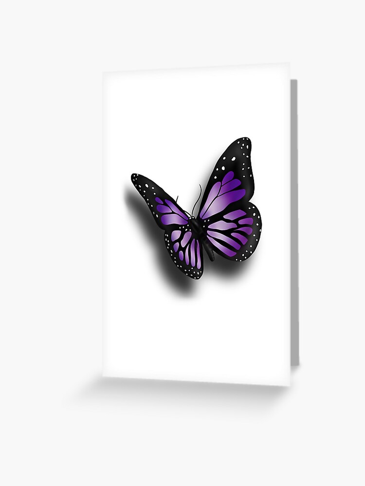 Download Purple Butterfly Greeting Card By Wildflowerdw Redbubble