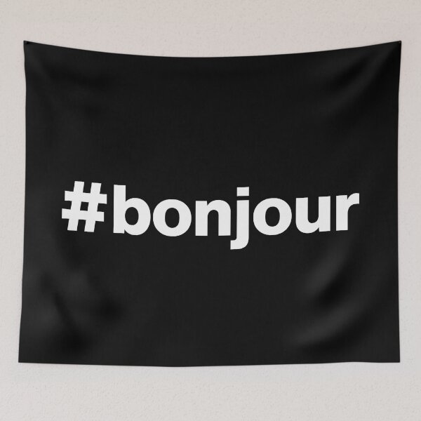 Item preview, Hashtag bonjour designed and sold by ArtIsParty.