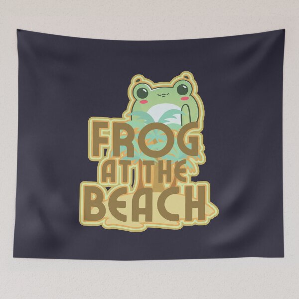 Item preview, Frog at the Beach designed and sold by SunfullyYours.