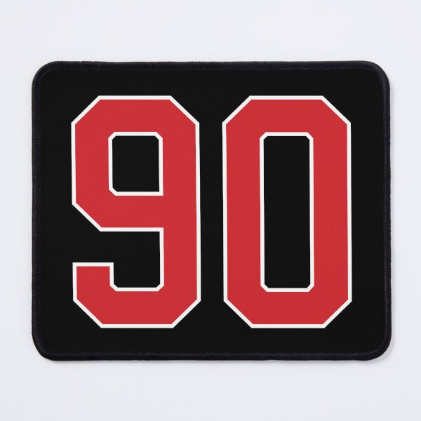Item preview, Sports Number 90, red black color lucky sport ninety designed and sold by ArtIsParty.