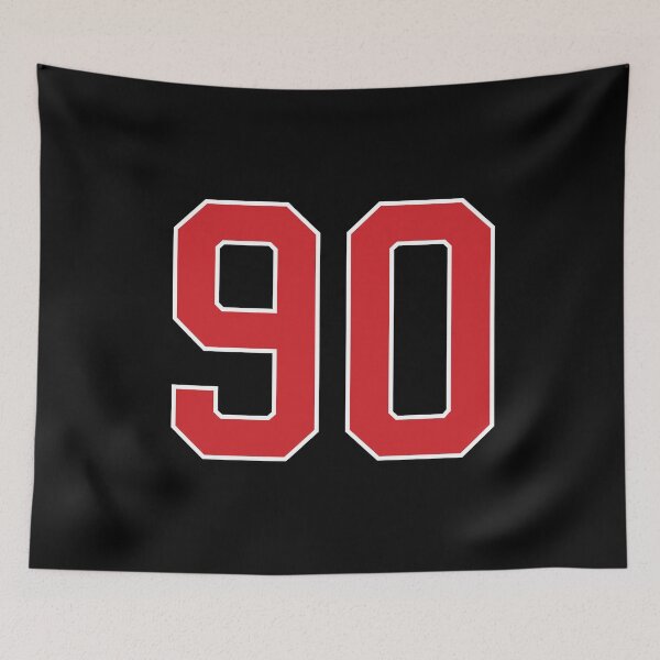 Item preview, Sports Number 90, red black color lucky sport ninety designed and sold by ArtIsParty.