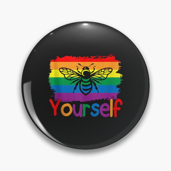 Artikelvorschau, Bee Yourself Butterfly Gay Pride LGBTQ Funny Rainbow Bee Tank Top entworfen und verkauft von Corelli87.