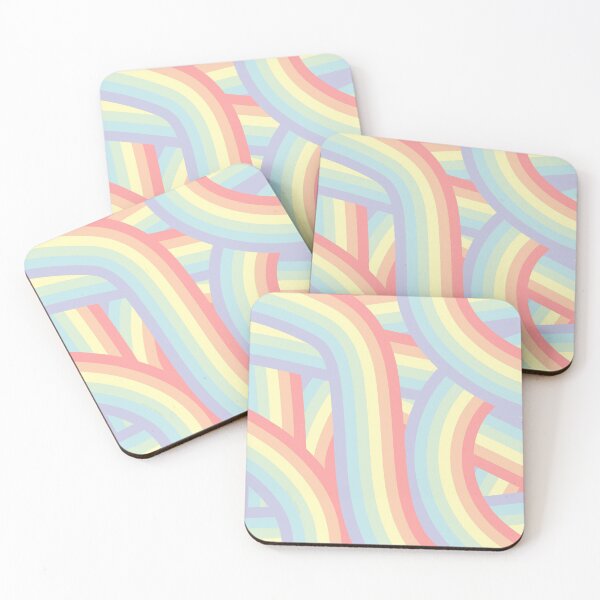 Item preview, Pretty Pastel Rainbow Stripes Pattern designed and sold by itsjensworld.