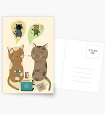 Geek Cats Postcards