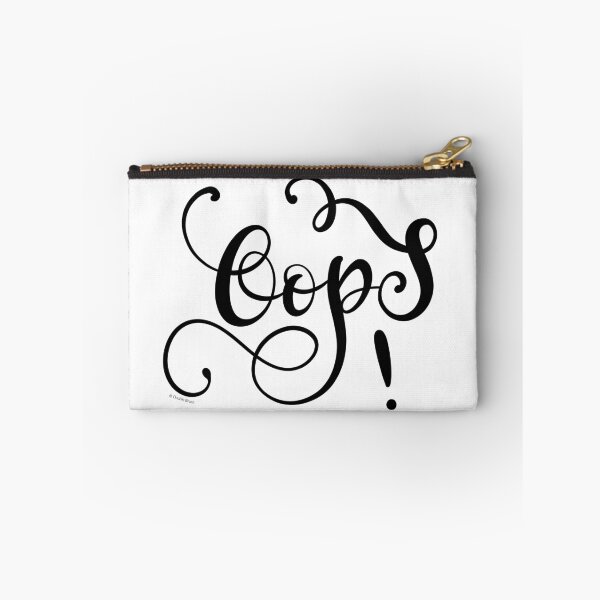 Item preview, Oops Modern Calligraphy Hand Lettered Design designed and sold by DoubleBrush.