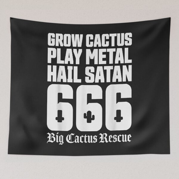 Item preview, Big Cactus Rescue UK Hail Satan designed and sold by Corelli87.